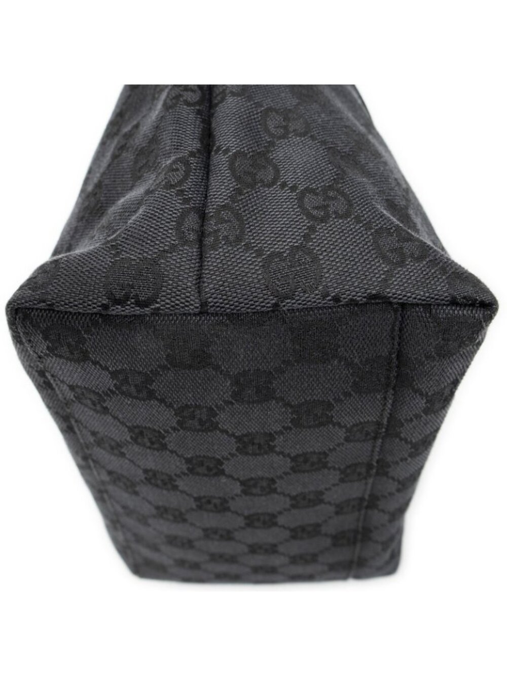 Gucci Front Slip Pocket Hobo Black GG Canvas - Picture 7 of 10